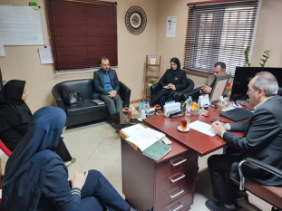 جلسه معاونت آموزشی جهاد دانشگاهی گیلان با ریاست بیمارستان ولایت درخصوص برگزاری دوره مدیریت زخم